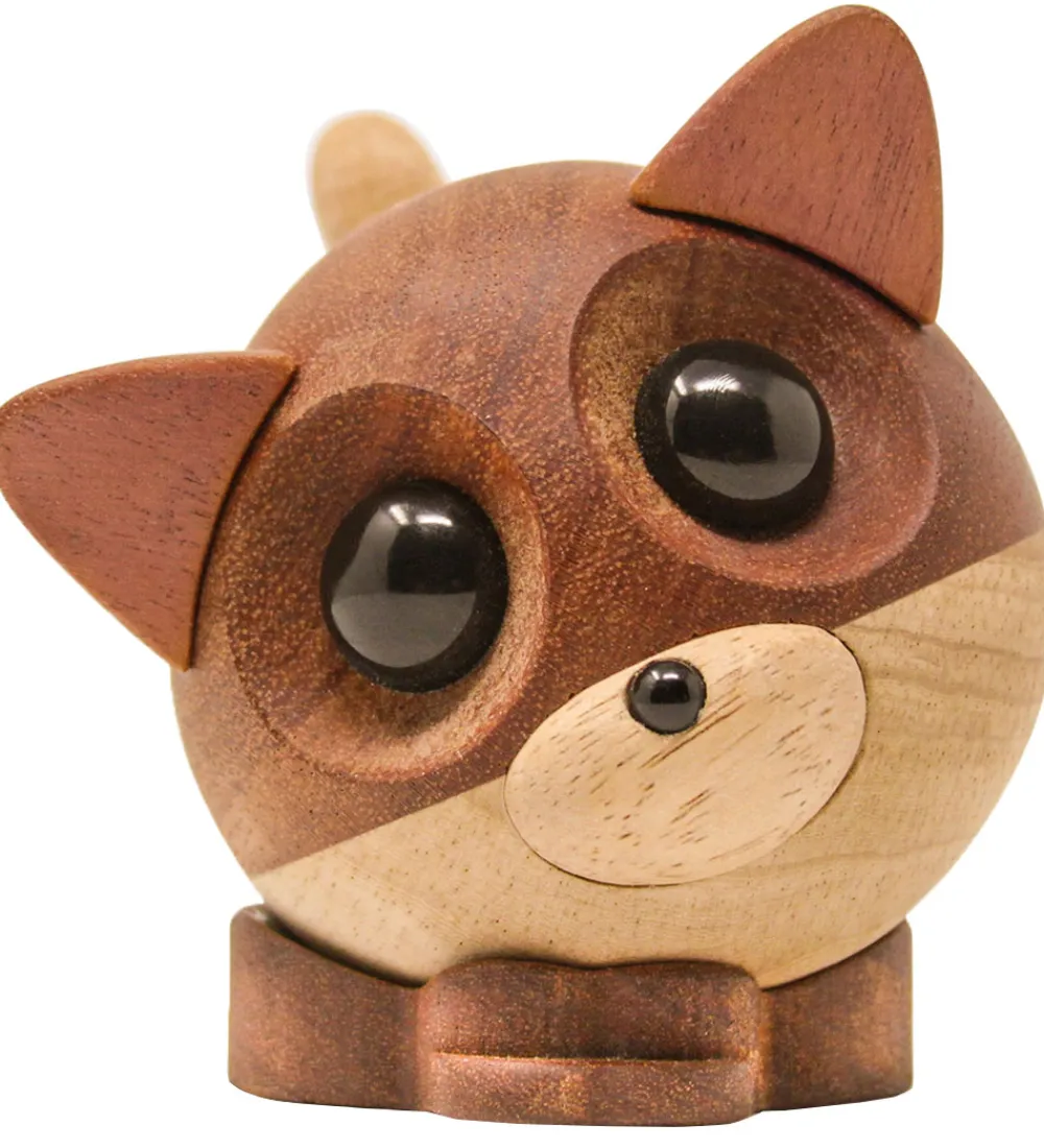 FableWood Pyntefigurer*Pick-Me-Up Ræv - Mikkel - 9 cm - Natur