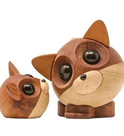 FableWood Pyntefigurer*Pick-Me-Up Ræv - Mikkel - 9 cm - Natur