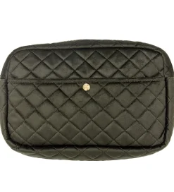Toilettasker|Toilettasker-Fan Palm Toilettaske - Large - Quiltet Velour - Palm Green