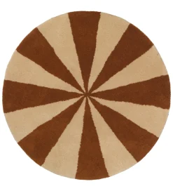 Ferm Living Gulvtæpper*Gulvtæppe - 70 cm - Uld - Dark Brick/Off White