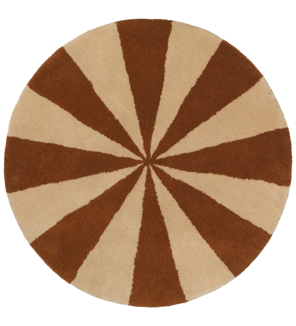 Ferm Living Gulvtæpper*Gulvtæppe - 70 cm - Uld - Dark Brick/Off White