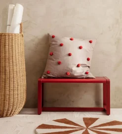 Ferm Living Gulvtæpper*Gulvtæppe - 70 cm - Uld - Dark Brick/Off White