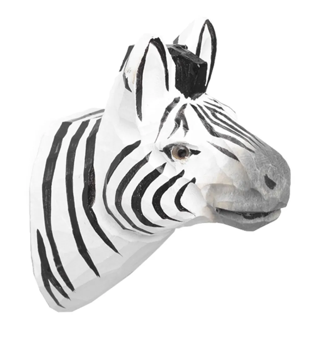 Ferm Living Knager*Knage - 9,5x9,5x5 cm - Håndskåret Træ - Zebra