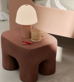 Lamper-Ferm Living Lampe - Bærbar - Rosa/Hvid
