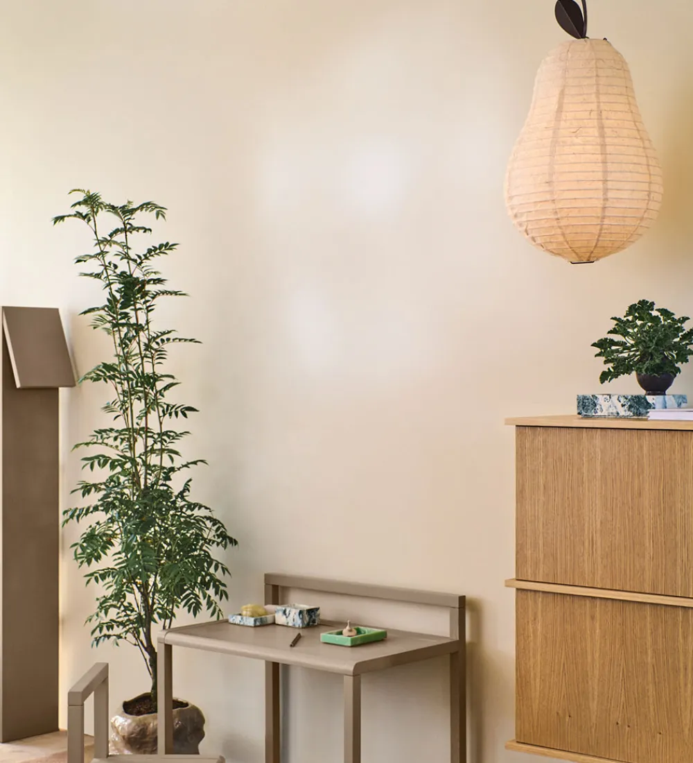 Loftslamper|Lamper-Ferm Living Lampeskærm - Pear - 37x62,7 cm - Natural