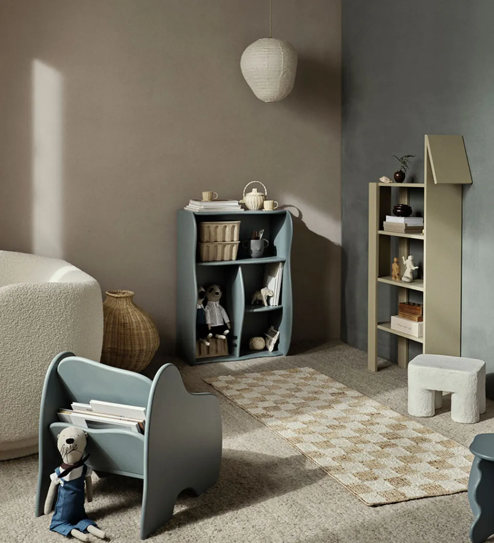 Ferm Living Stole*Lounge Stol - Slope - 44x59x55 cm - Storm