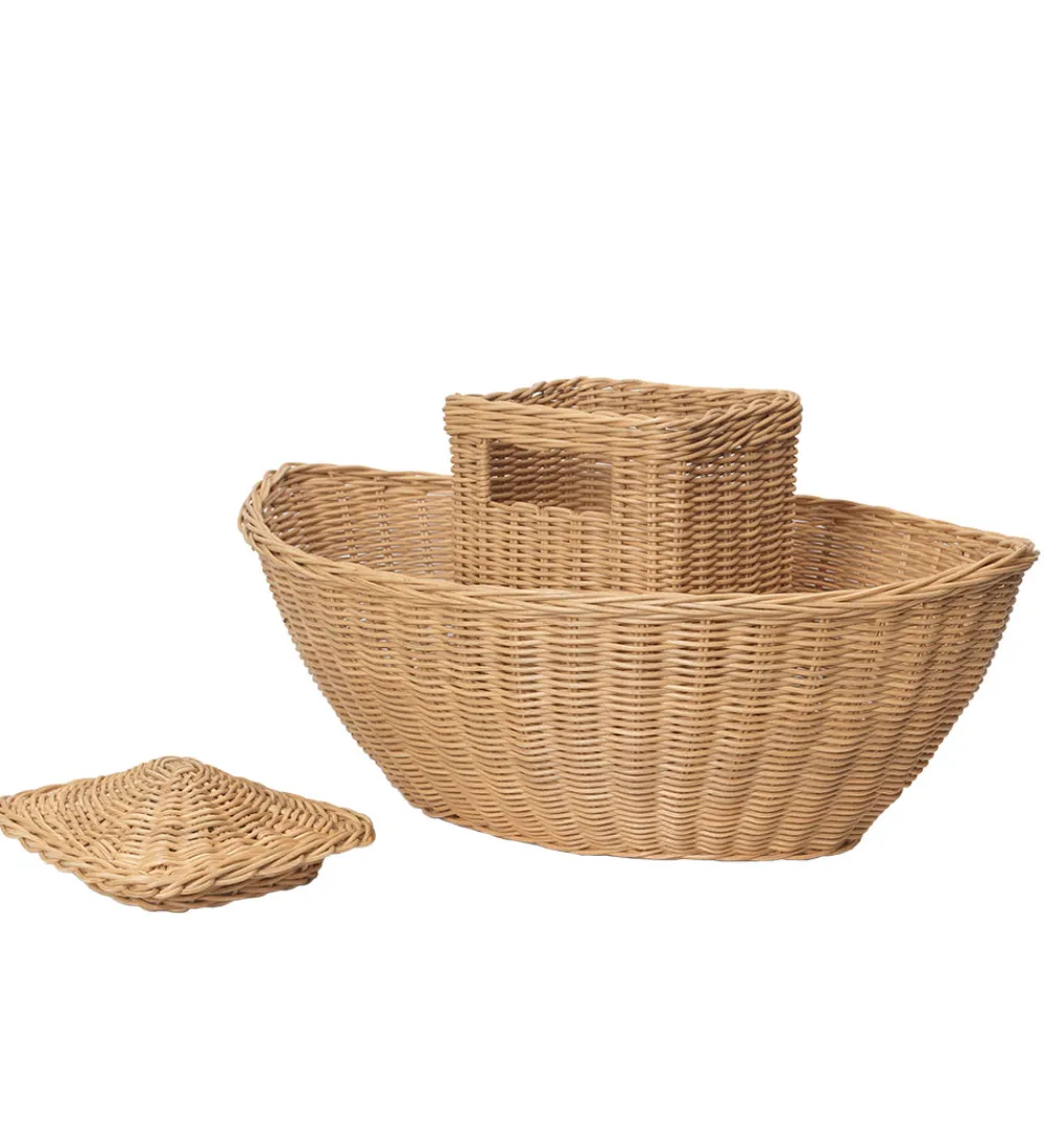 Ferm Living Kurve*Opbevaringskurv - Braided Ark - 60x41x30 cm - Natura