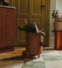 Opbevaring-Ferm Living Opbevaringskurv - Rattan - Tukki Trolley - Natural