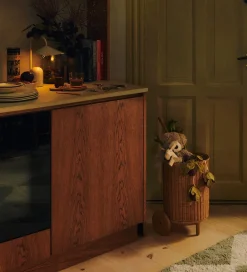 Opbevaring-Ferm Living Opbevaringskurv - Rattan - Tukki Trolley - Natural