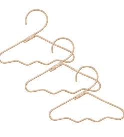 Børneværelset-Ferm Living Tøjbøjler - Rattan - 30x20 cm - 3-pak - Wavi - Natur