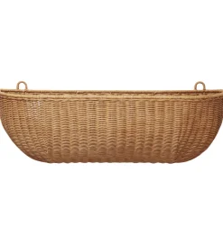 Ferm Living Opbevaring*Væglomme - Flettet Rattan - 75x25 cm - Natural