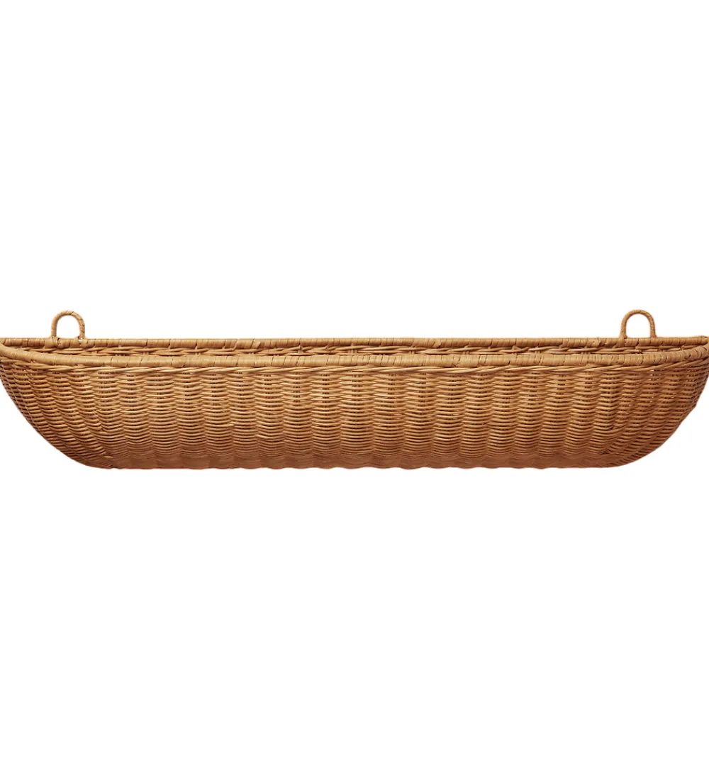 Opbevaring-Ferm Living Væglomme - Flettet Rattan - 75x14 cm - Natural