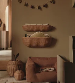 Opbevaring-Ferm Living Væglomme - Flettet Rattan - 75x14 cm - Natural