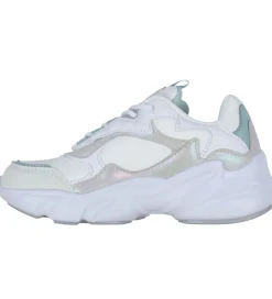Fila Børnesko Og Babysko*Sko - Collene Logo - Hvid/Silver/Blue Haze