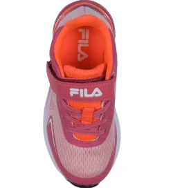 Børnesko Og Babysko-Fila Sko - Crusher V - Fuchsia Rose/Fiery Coral