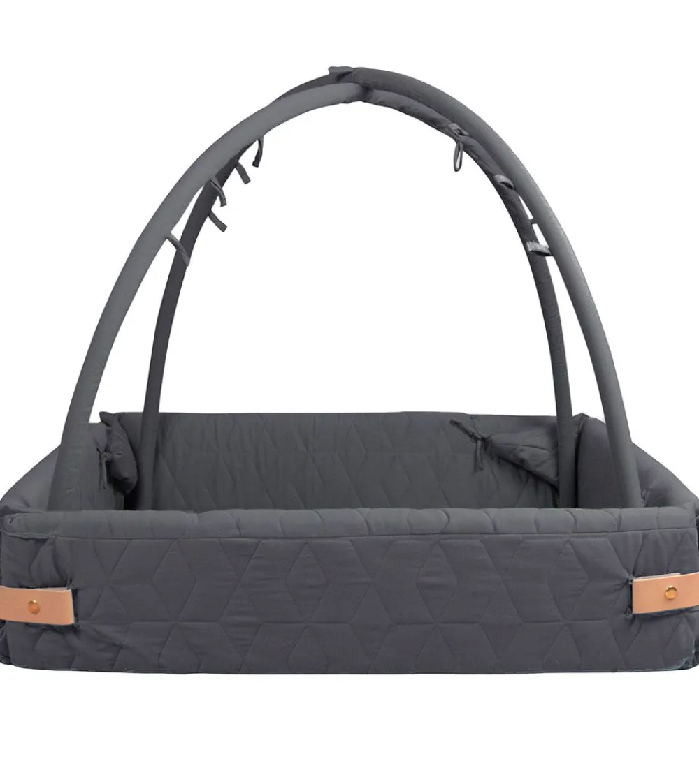 Aktivitetsstativer-Filibabba Aktivitetstæppe - 80/120 cm - Soft Quilt - Stone Grey