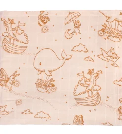 Filibabba Stofbleer|Pusletid*Babysvøb - Musselin - 120x120cm - Dreamy Adventurers