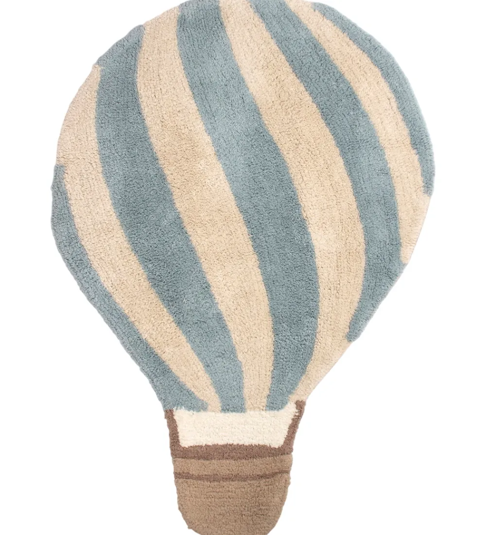Filibabba Tæpper|Gulvtæpper*Gulvtæppe - 71x100 cm - Luftballon - Pearl Blue
