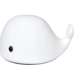 Natlamper|Fritstående Lamper-Filibabba Lampe - The Friendly Whale Christian - 14,5 cm - Hvid