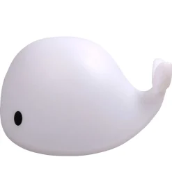 Filibabba Natlamper|Fritstående Lamper*Lampe - The Friendly Whale Christian - 30 cm - Hvid