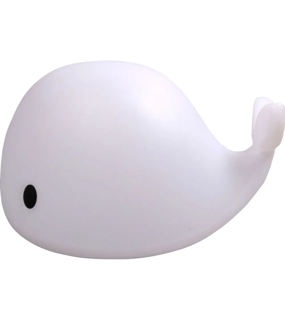 Filibabba Natlamper|Fritstående Lamper*Lampe - The Friendly Whale Christian - 30 cm - Hvid