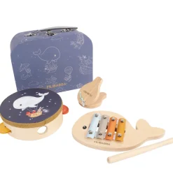 Filibabba Musikinstrumenter*Legekuffert - Mine Første Instrumenter i Træ