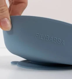 Filibabba Skåle*Skål - 2-pak - Silikone - Powder Blue