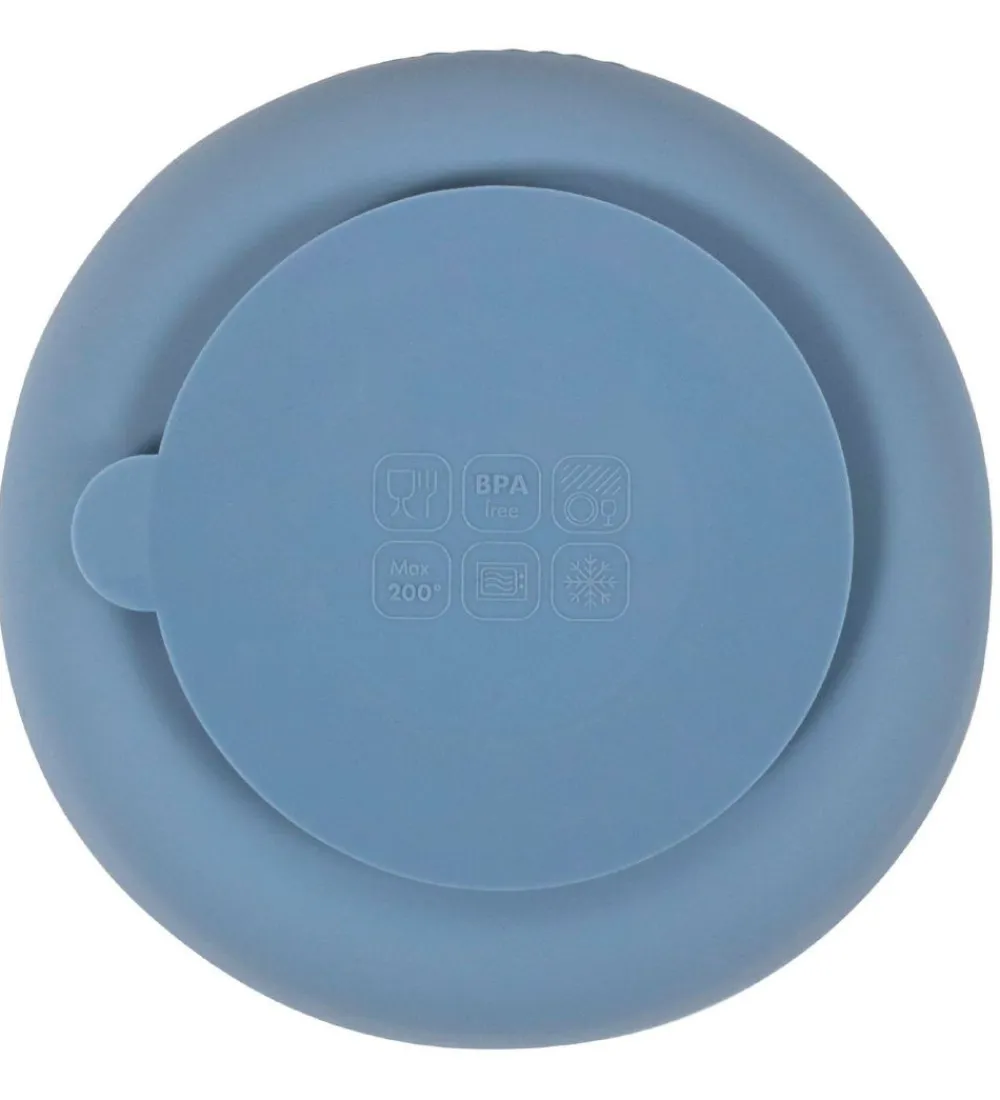 Filibabba Skåle*Skål - 2-pak - Silikone - Powder Blue