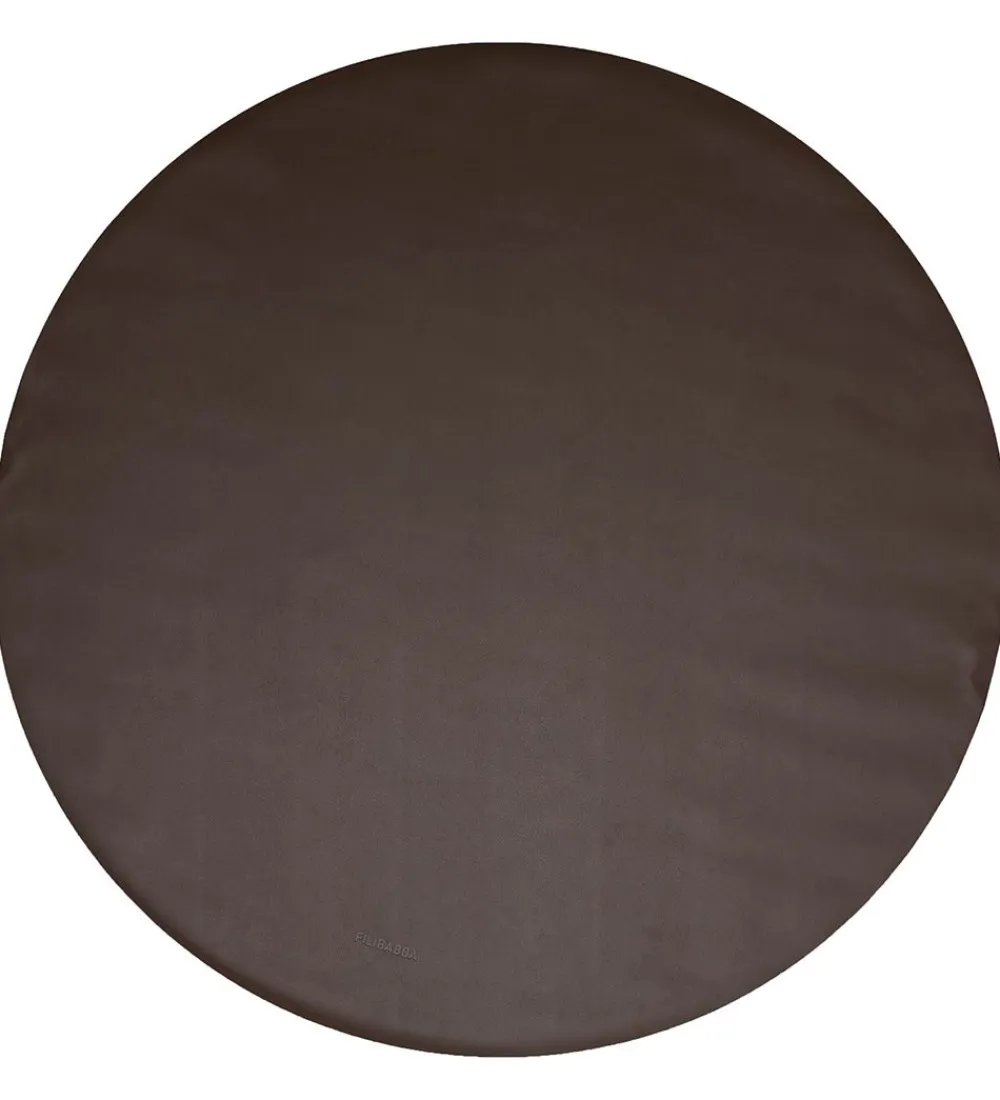 Gulvtæpper-Filibabba Skridsikkert Stoleunderlag - PU-læder - 110 cm - Brun