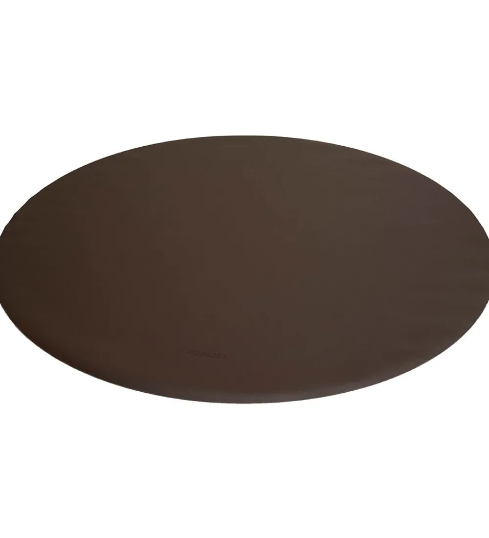 Gulvtæpper-Filibabba Skridsikkert Stoleunderlag - PU-læder - 110 cm - Brun