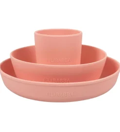 Filibabba Skåle*Spisesæt - Silikone - 3 dele - Peach