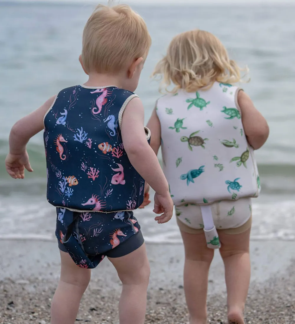Filibabba Svømmeveste*Svømmevest - 3-4 År - UV50+ - Rainbow Reef