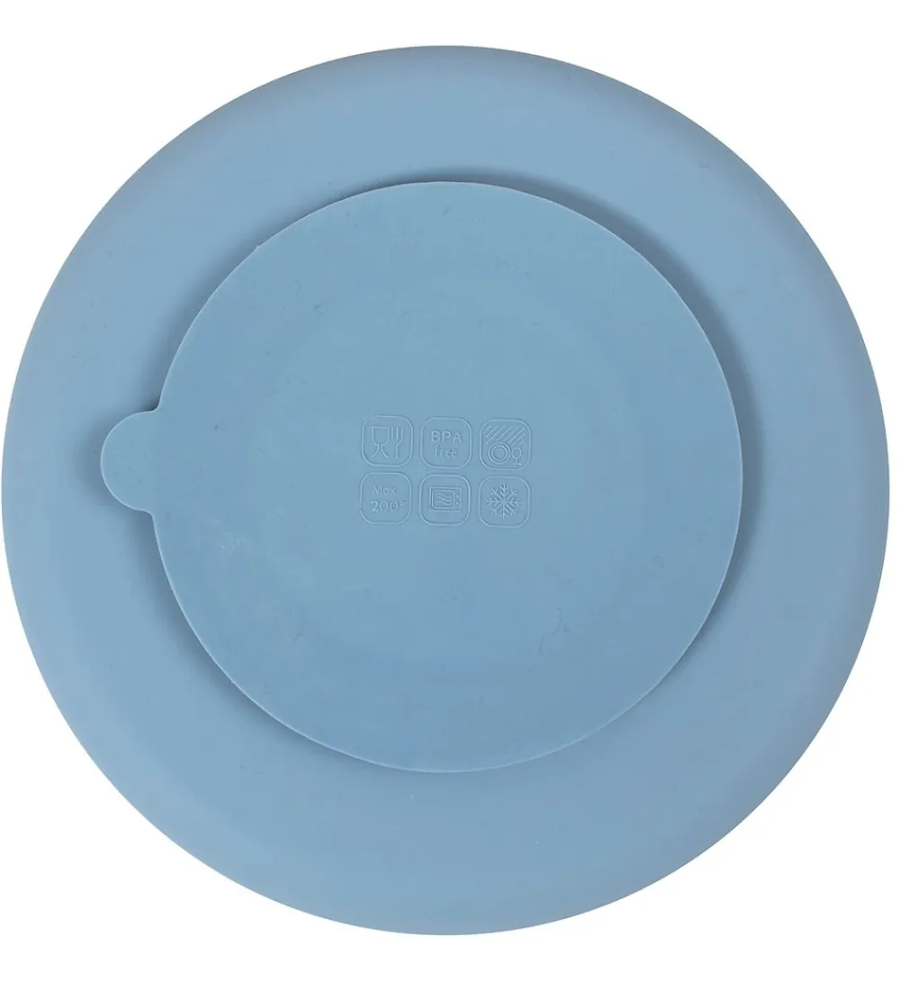 Tallerkener-Filibabba Tallerken - Silikone - Ruminddelt - Powder Blue