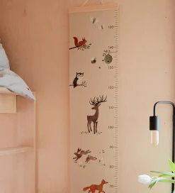 Højdemåler-Filibabba Vægdekoration - Højdemåler - Skovens dyr