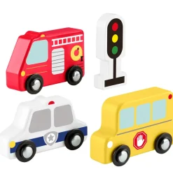 Fisher-Price Trælegetøj*Fisher Price Biler - Træ - Små Køretøjer