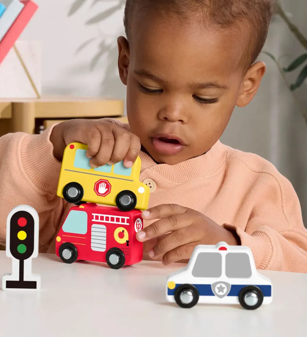 Fisher-Price Trælegetøj*Fisher Price Biler - Træ - Små Køretøjer