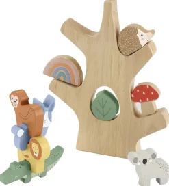 Fisher-Price Trælegetøj|Tumlemøbler*Balancetræ - 10 Dele - Træ
