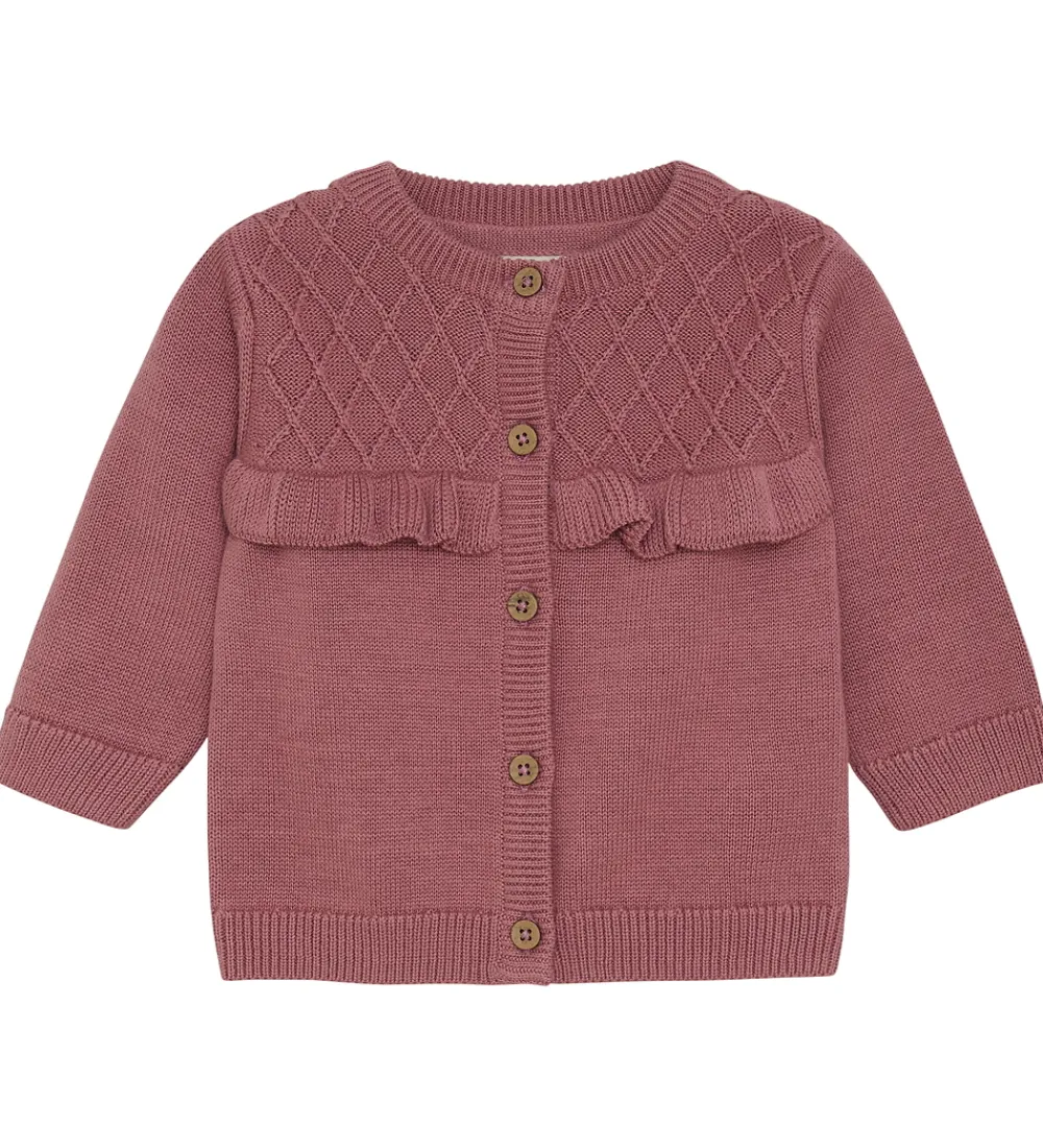 Striktrøjer-Fixoni Cardigan - Strik - Wistful Mauve