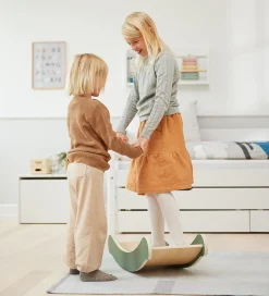 Motorisk Legetøj|Tumlemøbler-Flexa Balancebræt - Mini - Play - 68,7x31,1x18,3 cm - Deep green