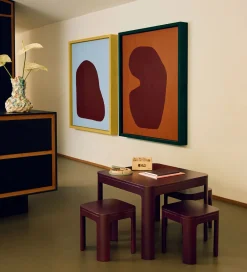 Flexa Borde|Møbler*Bord - Lille - 60x47 cm - Nova - Pomegranate