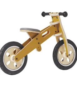 Løbecykler-Flexa Løbecykel - Indendørs - Træ - Play - Mustard/Birch Plywood