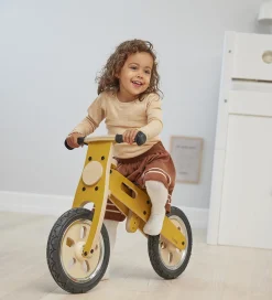 Løbecykler-Flexa Løbecykel - Indendørs - Træ - Play - Mustard/Birch Plywood