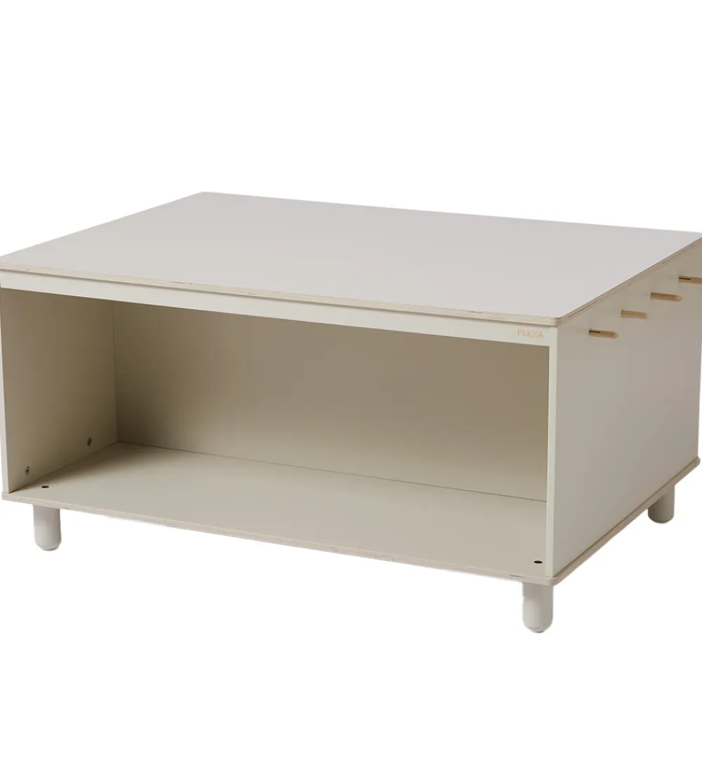 Borde-Flexa Legebord - Play - Warm Grey/Birch Plywood