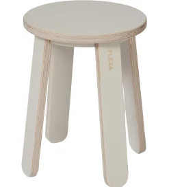 Skamler-Flexa Taburet Til Tegnebord - Play - 31x32 cm - Warm Grey/Birch
