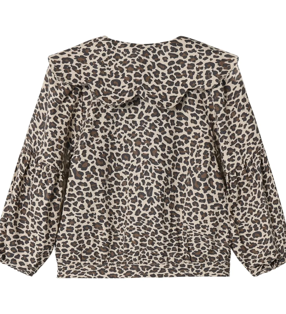 Overgangsjakker-Fliink Denimjakke - Leo - Bomber - Pine Bark AOP