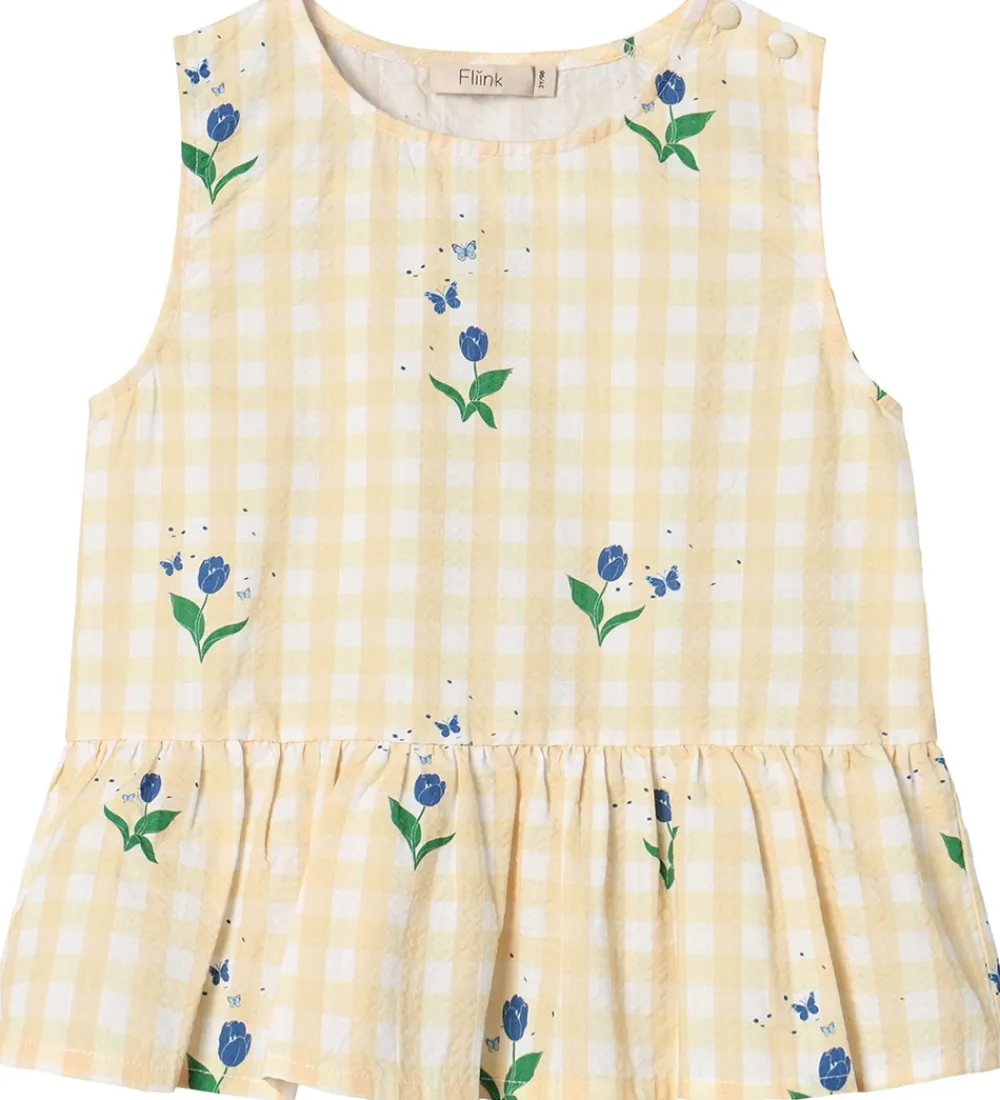 Toppe-Fliink Top - Agnes - Sunlight Flower Aop