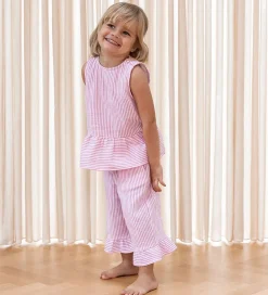 Fliink Toppe*Top - Ciao - Cloud Dancer/Pink Stripe