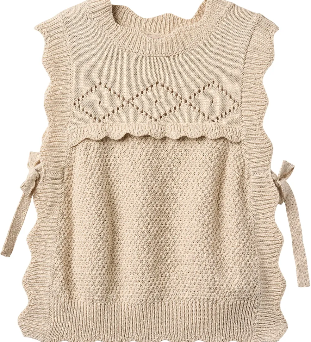 Veste-Fliink Vest - Strik - Lovely - Sandshell