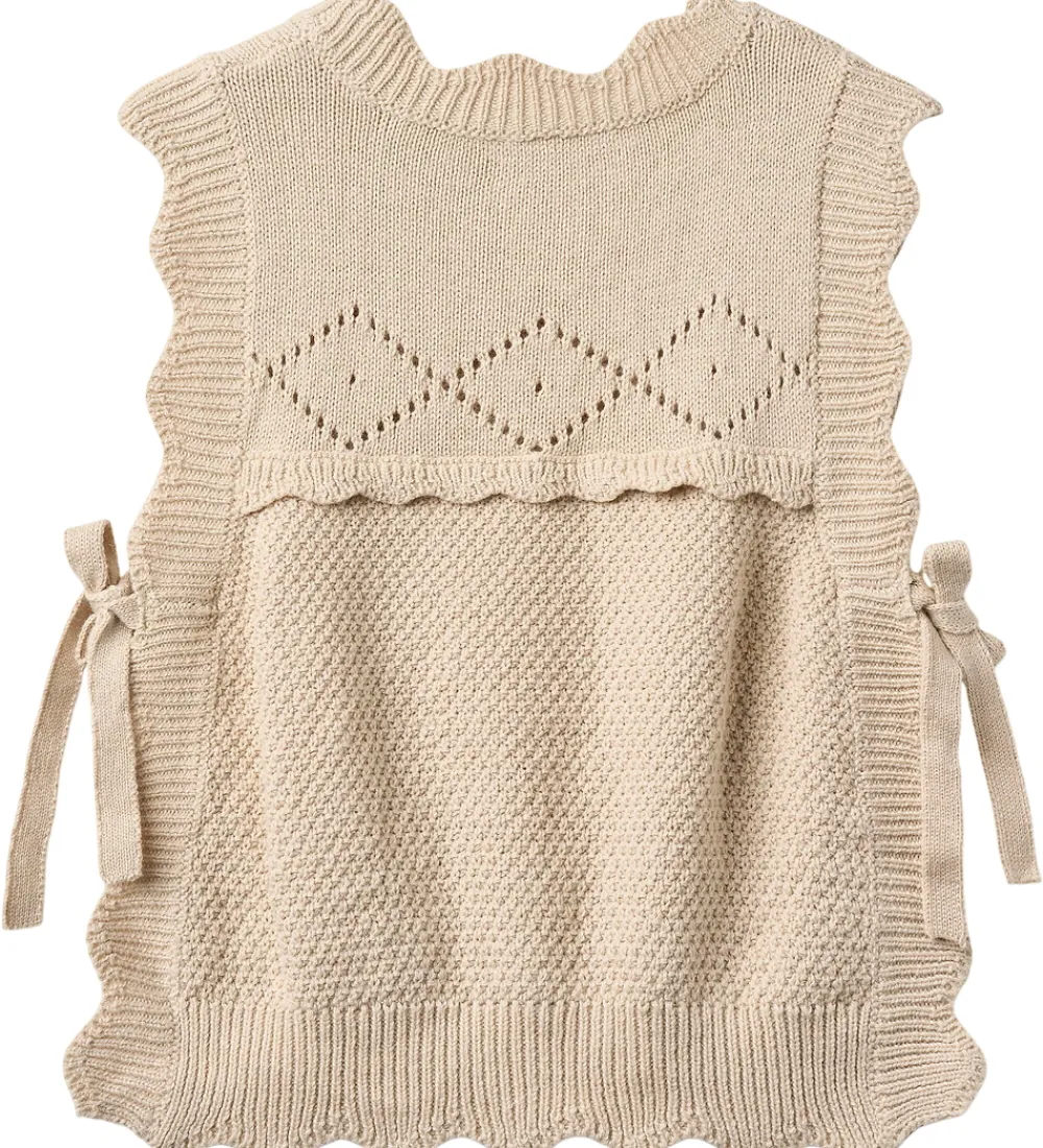Veste-Fliink Vest - Strik - Lovely - Sandshell