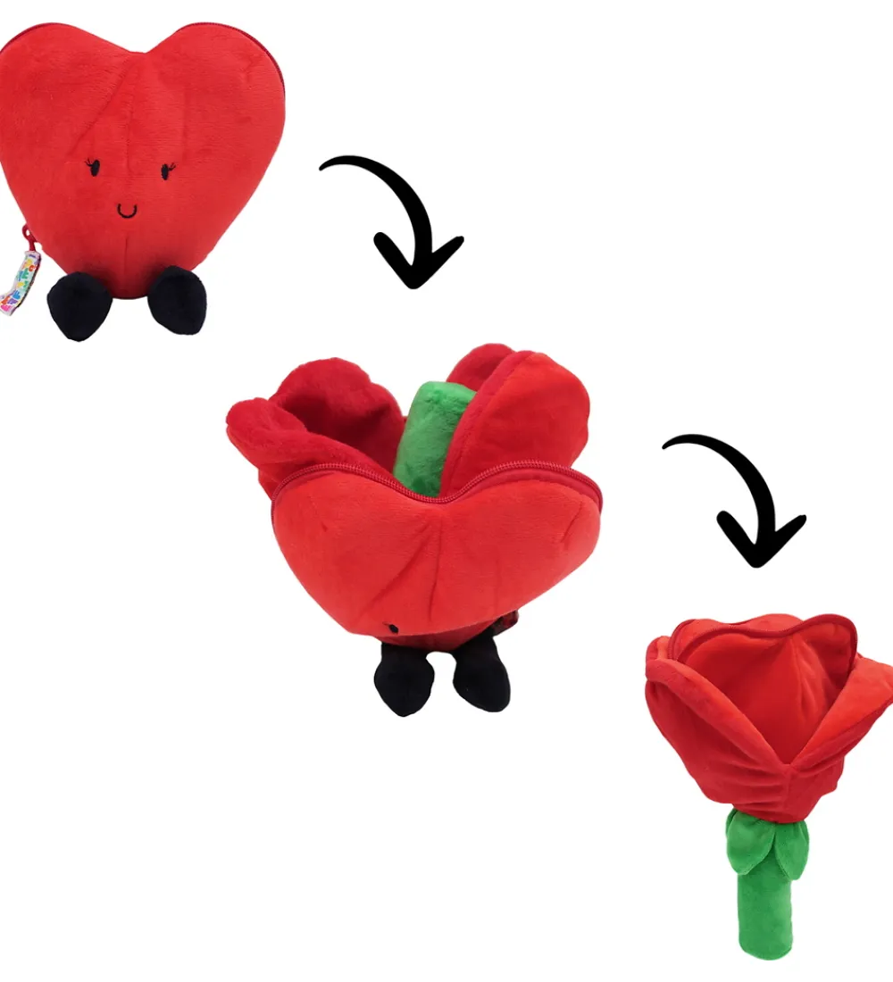 Flipetz Bamser*Bamse - I love You Heart - Flower Red